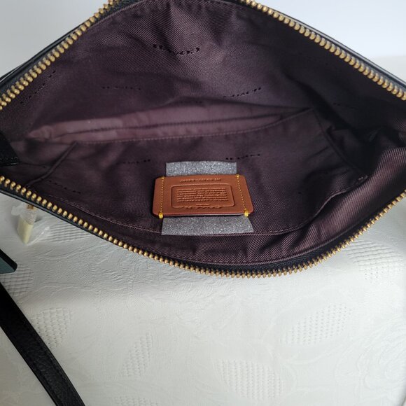 COACH Musical Print Pebbled Leather Polly Crossbody & Mini-Skinny ID Card Case ⭐ - Picture 12 of 16